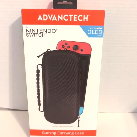 ADVANCTECH Nintendo Switch Carrying Case Incudes 2 Smaller Cases For Games NEW - Picture 1 of 4